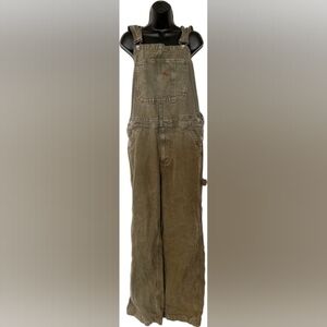 Urban Outfitters BDG Olive Green Denim Overalls sz 34